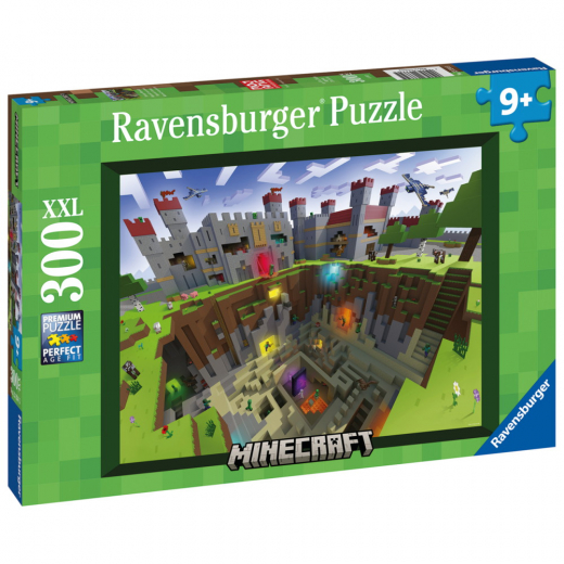 Ravensburger Minecraft Cutaway 300 brikker i gruppen PUSLESPIL / < 750 brikker hos Spelexperten (10113334)