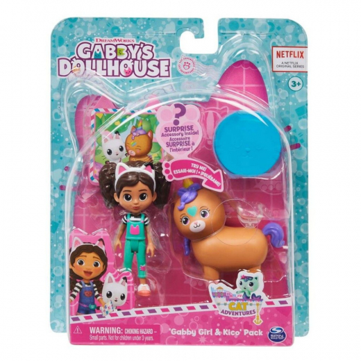 Gabby's Dollhouse - Gabby Girl & Kico i gruppen LEGETØJ / Figurer og legesæt / Gabby's Dollhouse hos Spelexperten (6066237)
