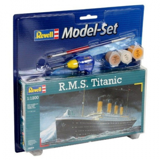 Revell - Model Set R.M.S. Titanic 1:1200 i gruppen PUSLESPIL / Modelbygning / Revell / Køretøj hos Spelexperten (R-65804)