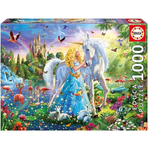 Educa: The Princess and the Unicorn 1000 brikker i gruppen  hos Spelexperten (017654)