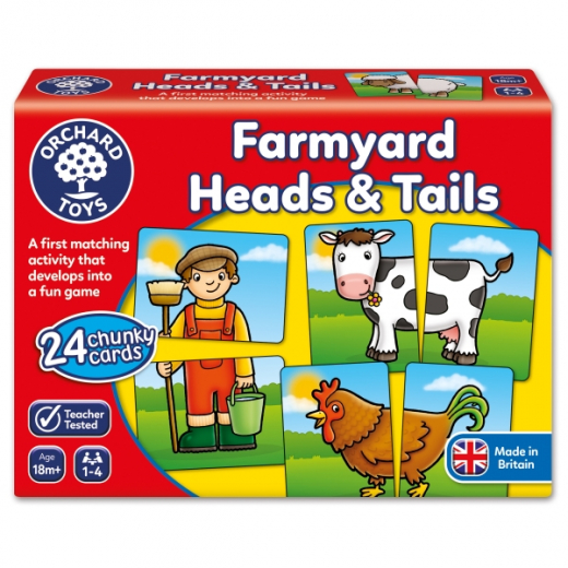 Farmyard Heads & Tails i gruppen SELSKABSSPIL / Børnespil hos Spelexperten (018)