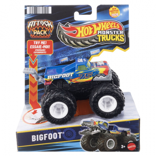 Hot Wheels Monster Trucks Attack - Bigfoot i gruppen LEGETØJ / Legetøjskøretøjer / Hot Wheels hos Spelexperten (02026041-3)