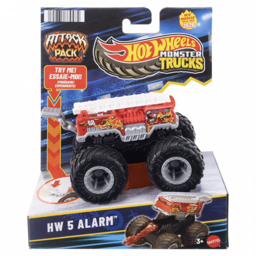 Hot Wheels Monster Trucks Attack - HW 5-Alarm i gruppen LEGETØJ / Legetøjskøretøjer / Hot Wheels hos Spelexperten (02026041)