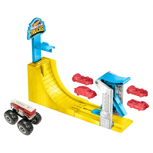 Hot Wheels Monster Trucks Big Air Breakout i gruppen LEGETØJ / Legetøjskøretøjer / Hot Wheels hos Spelexperten (02026043)
