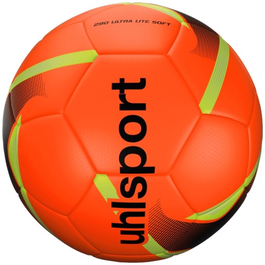 uhlsport 290 Ultra Lite Soft Orange/Black/Yellow sz 4 i gruppen UDENDØRSSPIL / Fodbold hos Spelexperten (100167301-4)