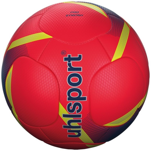 uhlsport Pro Synergy Red/Navy/Yellow sz 5 i gruppen UDENDØRSSPIL / Fodbold hos Spelexperten (100167802-5)