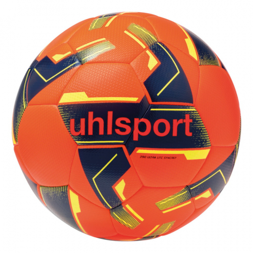 uhlsport 290 Ultra Lite Synergy Orange/Navy/Gul sz 4  i gruppen UDENDØRSSPIL / Fodbold hos Spelexperten (1001722014)