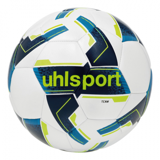 uhlsport Team Hvid/Navy/Gul sz 4  i gruppen UDENDØRSSPIL / Fodbold hos Spelexperten (1001725034)