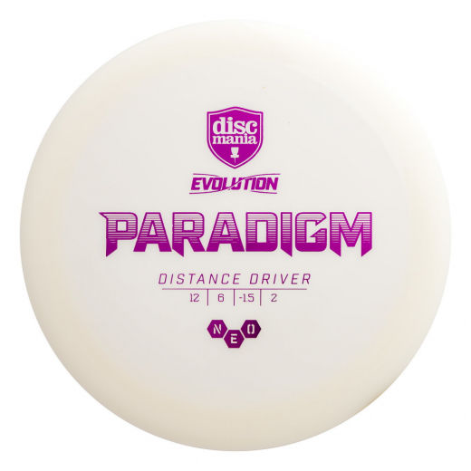 Discmania Evolution Paradigm NEO White i gruppen UDENDØRSSPIL / Disc Golf & frisbee / Distance Drivers hos Spelexperten (100339)