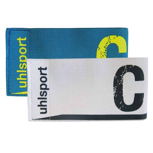 uhlsport Captain's Armband Senior Cyan/White i gruppen UDENDØRSSPIL / Fodbold hos Spelexperten (1006749020001)