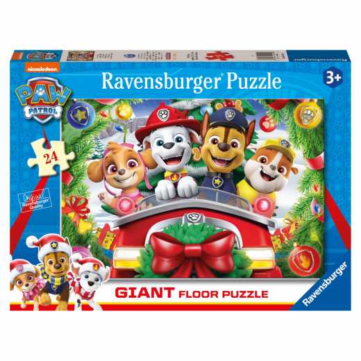 Ravensburger: Paw Patrol Christmas Giant 24 Brikker i gruppen PUSLESPIL / Puslespil til børn hos Spelexperten (10103168)