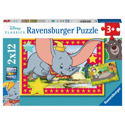 Ravensburger Disney - Adventure is Calling 2x12 Brikker i gruppen PUSLESPIL / Puslespil til børn hos Spelexperten (10105575)