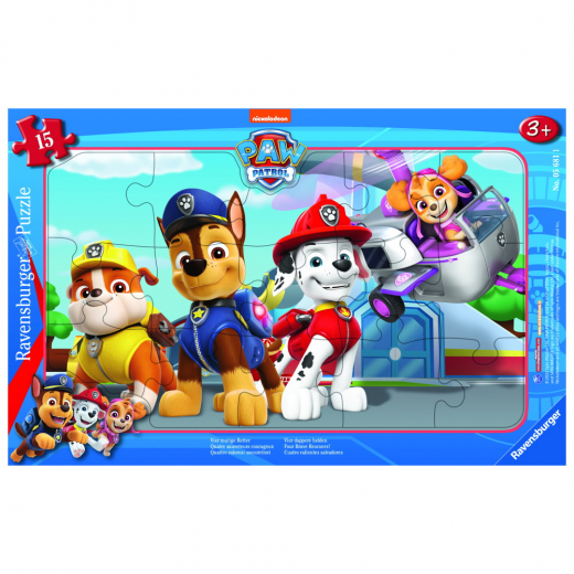 Ravensburger: Paw Patrol Fire modige redningsmænd - 15 Brikker i gruppen PUSLESPIL / Puslespil til børn hos Spelexperten (10105681)