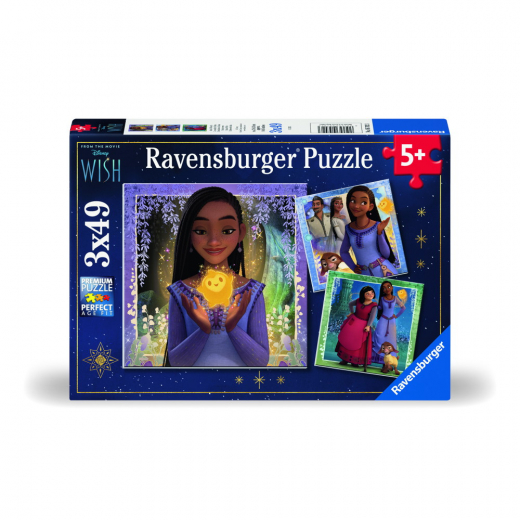 Ravensburger Disney Wish 3x49 Brikker i gruppen PUSLESPIL / Puslespil til børn hos Spelexperten (10105702)