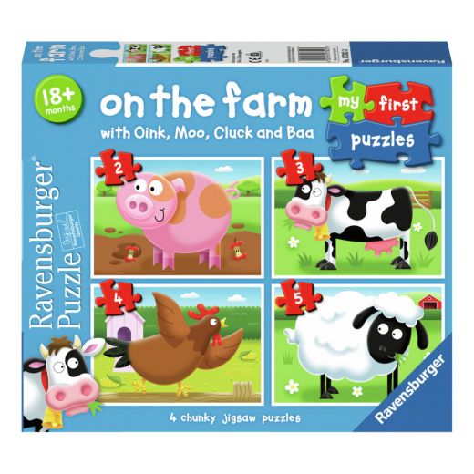 Ravensburger: On The Farm 2-5 Brikker i gruppen PUSLESPIL / Puslespil til børn hos Spelexperten (10107302)