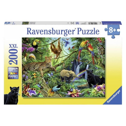 Ravensburger: Animals in the Jungle XXL 200 Brikker i gruppen PUSLESPIL / < 750 brikker hos Spelexperten (10112660)