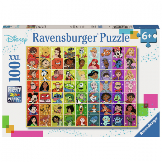 Ravensburger: Disney Colour Palette 100 brikker XXL i gruppen PUSLESPIL / < 750 brikker hos Spelexperten (10113332)