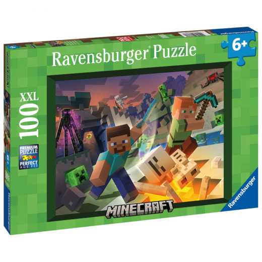 Ravensburger Monster Minecraft XXL 100 brikker i gruppen PUSLESPIL / < 625 brikker hos Spelexperten (10113333)