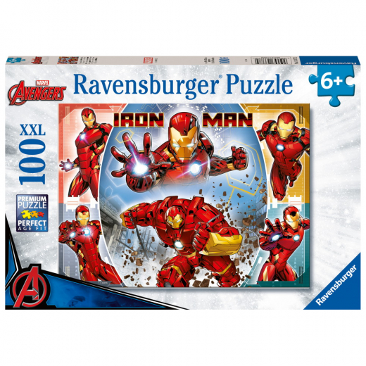 Ravensburger: Marvel Hero Ironman XXL 100 Brikker i gruppen PUSLESPIL / < 750 brikker hos Spelexperten (10113377)