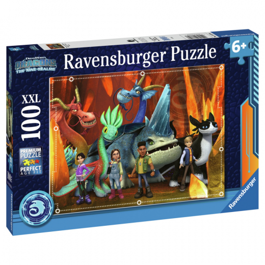 Ravensburger How To Train Your Dragons XXL 100 brikker i gruppen PUSLESPIL / < 750 brikker hos Spelexperten (10113379)