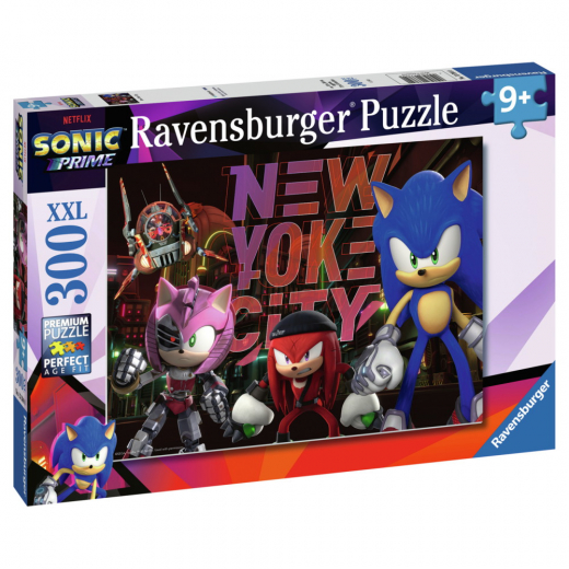 Ravensburger: Sonic Prime - New York City 300 Brikker XXL i gruppen PUSLESPIL / < 750 brikker hos Spelexperten (10113384)