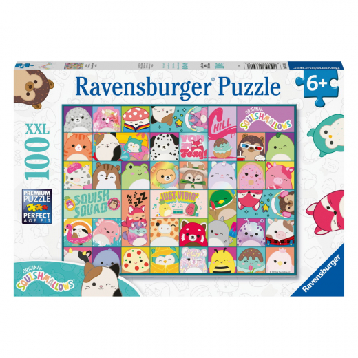 Ravensburger: Squishmallows 100 XXL Brikker i gruppen PUSLESPIL / Puslespil til børn hos Spelexperten (10113391)