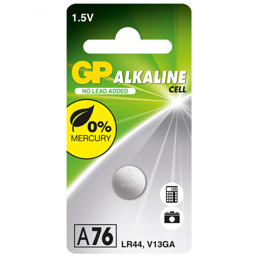 GP 1,5V, LR44/A76, 1-pc i gruppen LEGETØJ / Batterier og opladere hos Spelexperten (102002)