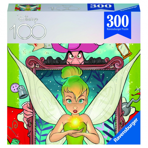  Ravensburger: Disney 100 Years Tinkerbell 300 Brikker i gruppen PUSLESPIL / < 750 brikker hos Spelexperten (10213372)