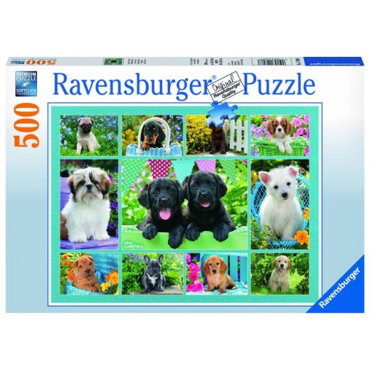 Ravensburger - Puppy Love 500 brikker i gruppen  hos Spelexperten (10214708)