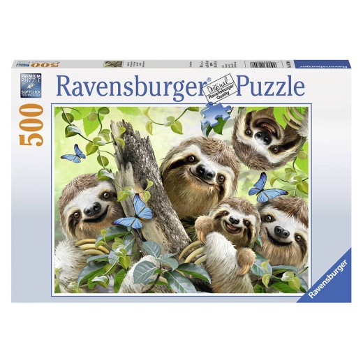 Ravensburger - Sloth Selfie 500 brikker i gruppen  hos Spelexperten (10214790)