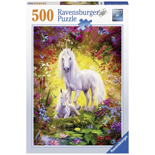 Ravensburger Unicorn and Foal 500 brikker i gruppen  hos Spelexperten (10214825)