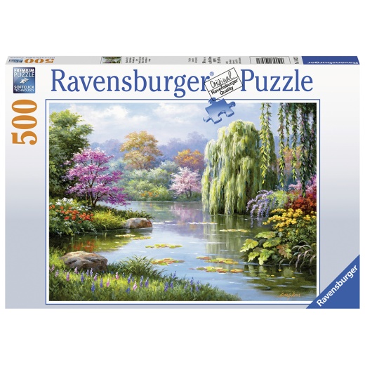 Ravensburger Romantic Pond View 500 brikker i gruppen  hos Spelexperten (10214827)