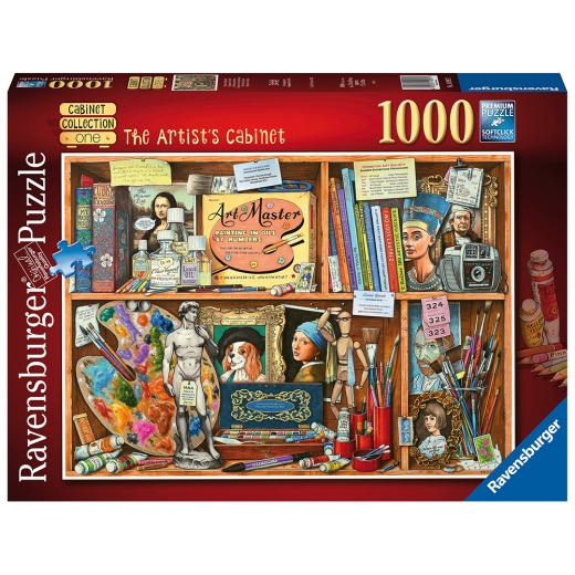 Ravensburger The Artist's Cabinet 1000 Brikker i gruppen PUSLESPIL / 1000 brikker hos Spelexperten (10214997)