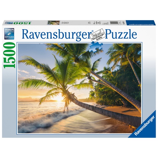 Ravensburger: Beach Hideaway 1500 Brikker i gruppen  hos Spelexperten (10215015)