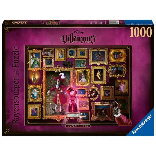 Ravensburger: Villainous - Capt. Hook 1000 Brikker i gruppen PUSLESPIL / 1000 brikker hos Spelexperten (10215022)