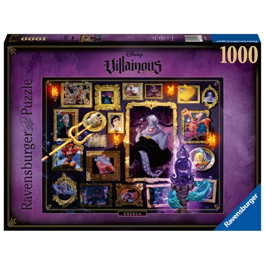 Ravensburger : Villainous - Ursula 1000 Brikker i gruppen PUSLESPIL / 1000 brikker hos Spelexperten (10215027)