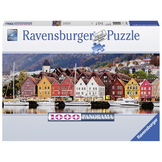 Ravensburger Panorama Port in Norway 1000 brikker i gruppen  hos Spelexperten (10215090)