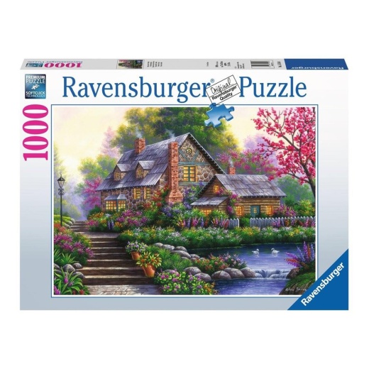 Ravensburger Romantic Cottage 1000 brikker i gruppen PUSLESPIL / 1000 brikker hos Spelexperten (10215184)