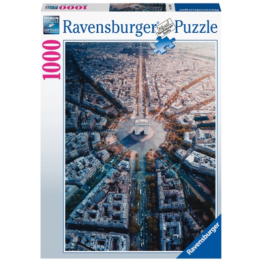 Ravensburger Paris von Oben 1000 Brikker i gruppen PUSLESPIL / 1000 brikker hos Spelexperten (10215990)