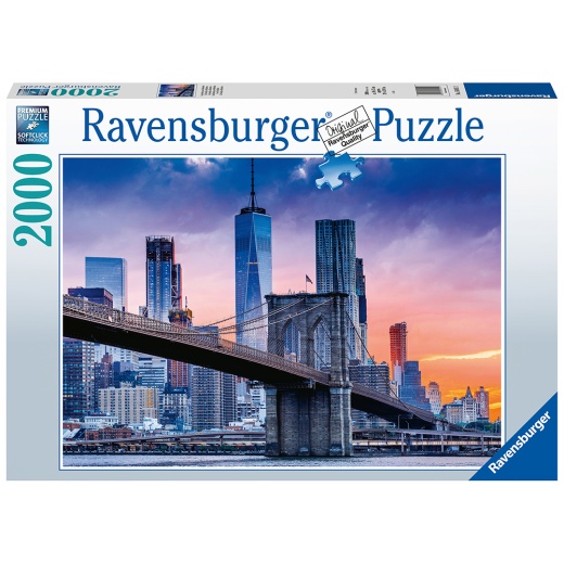 Ravensburger: New York Skyline 2000 Brikker i gruppen PUSLESPIL / 2000 brikker > hos Spelexperten (10216011)