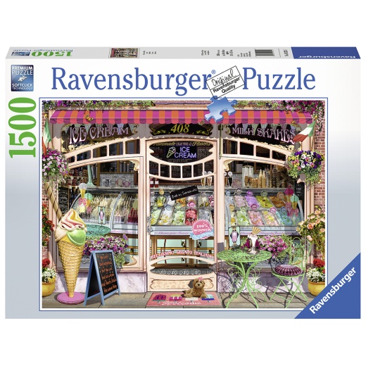 Ravensburger Ice Cream Shop 1500 brikker i gruppen PUSLESPIL / 1500 brikker hos Spelexperten (10216221)