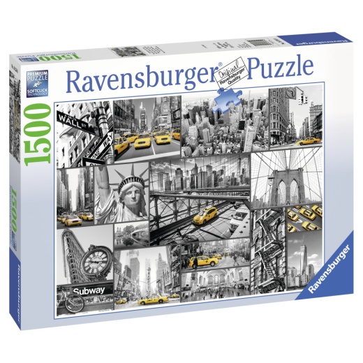 Ravensburger: New York Cabs 1500 brikker i gruppen PUSLESPIL / 1500 brikker hos Spelexperten (10216354)