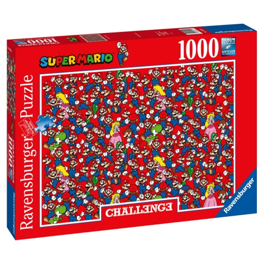 Ravensburger Super Mario Challenge 1000 Brikker i gruppen PUSLESPIL / 1000 brikker hos Spelexperten (10216525)