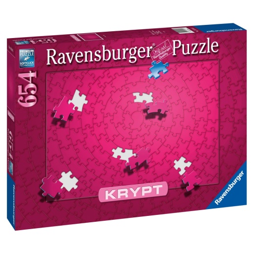 Ravensburger: Krypt Pink 654 Brikker i gruppen PUSLESPIL / < 750 brikker hos Spelexperten (10216564)