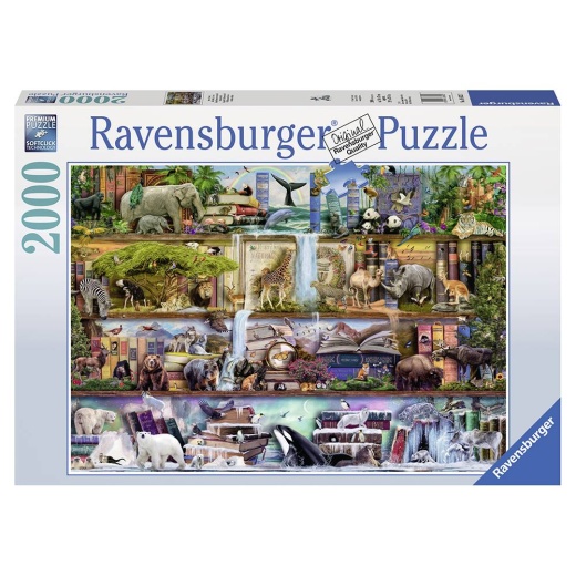 Ravensburger: Wild Kingdom Shelves 2000 brikker i gruppen  hos Spelexperten (10216652)