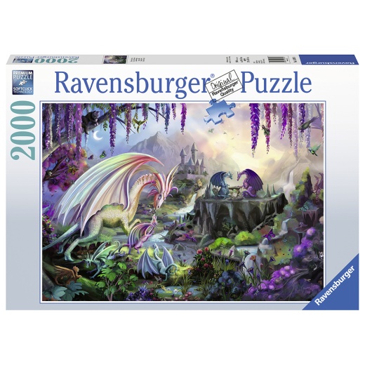 Ravensburger Dragon Valley 2000 brikker i gruppen  hos Spelexperten (10216707)