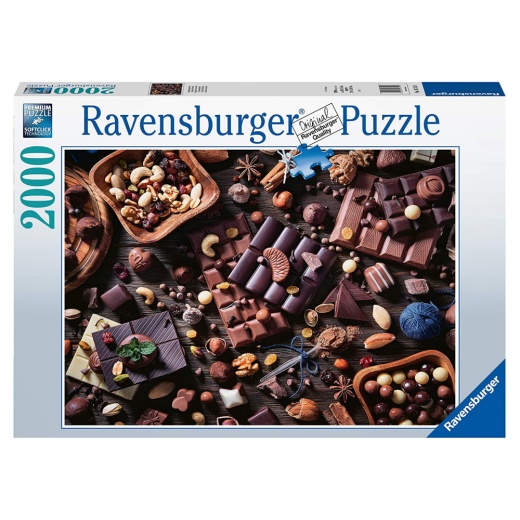 Ravensburger: Chocolate Paradise 2000 brikker i gruppen PUSLESPIL / 2000 brikker > hos Spelexperten (10216715)