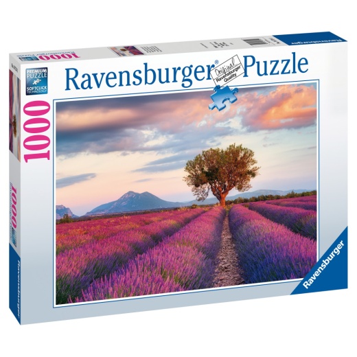 Ravensburger: Lavender Fields 1000 brikker i gruppen PUSLESPIL / 1000 brikker hos Spelexperten (10216724)