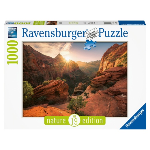 Ravensburger: Zion Canyon USA 1000 Brikker i gruppen PUSLESPIL / 1000 brikker hos Spelexperten (10216754)