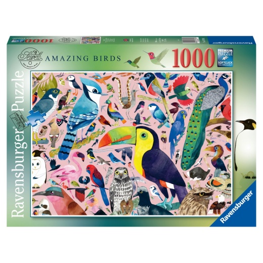Ravensburger: Amazing Birds 1000 Brikker i gruppen PUSLESPIL / 1000 brikker hos Spelexperten (10216769)
